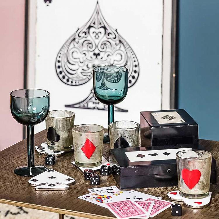 Шкатулка с тремя колодами карт Resin Card Box With 3 Compartments