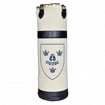 Sport Punch Bag Plain with Crest Canvas With Blue Trim