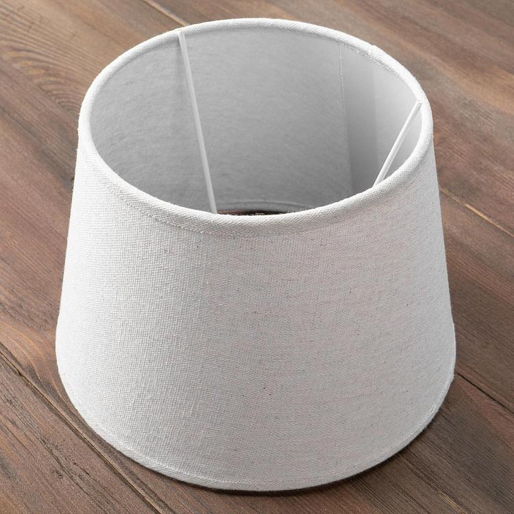 Абажур из льна серо-белого цвета, 25 см Lamp Shade In Linen Ecru 25 cm
