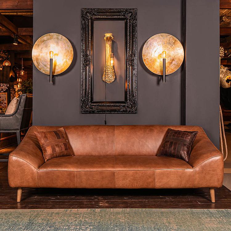 Бра Орбис, золотая поталь, L Wall Lamp Mind And Object Orbis Large, Potal Gold