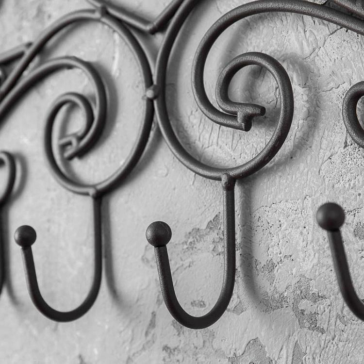 Шестиместная настенная вешалка Patere 6 Crochets Coeur Metal