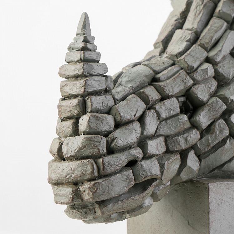 Статуэтка Бюст носорога с эффектом треснувшей земли Rhinoceros Cracked Earth Effect Bust