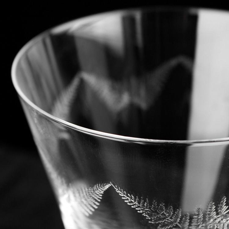 Бокал для воды с узором Папоротник Fern Engraved Water Glass