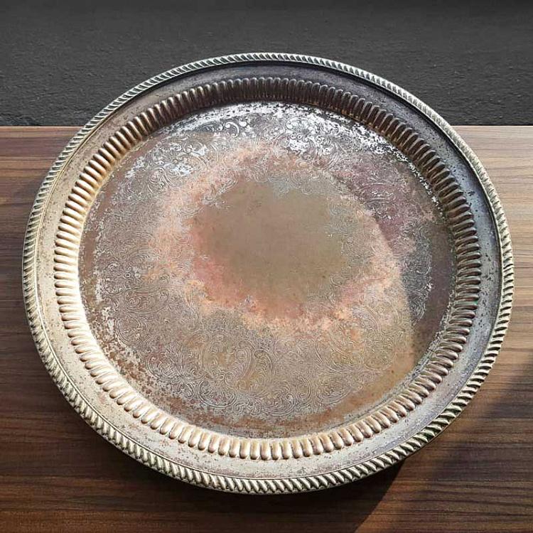 Винтажный серебряный поднос 7 Vintage Old Silver Plate 7