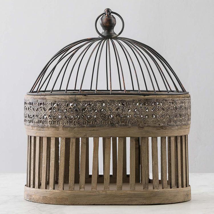 Клетка для птицы из дерева и металла Валанс Valence Wood And Iron Cage