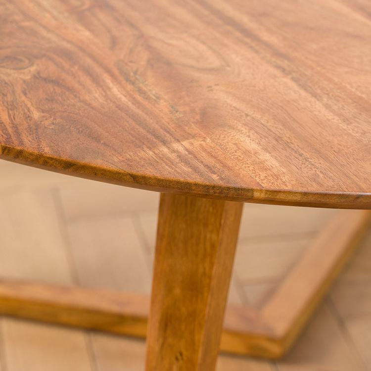 Круглый журнальный стол Кафка Kafka Round Acacia Coffee Table