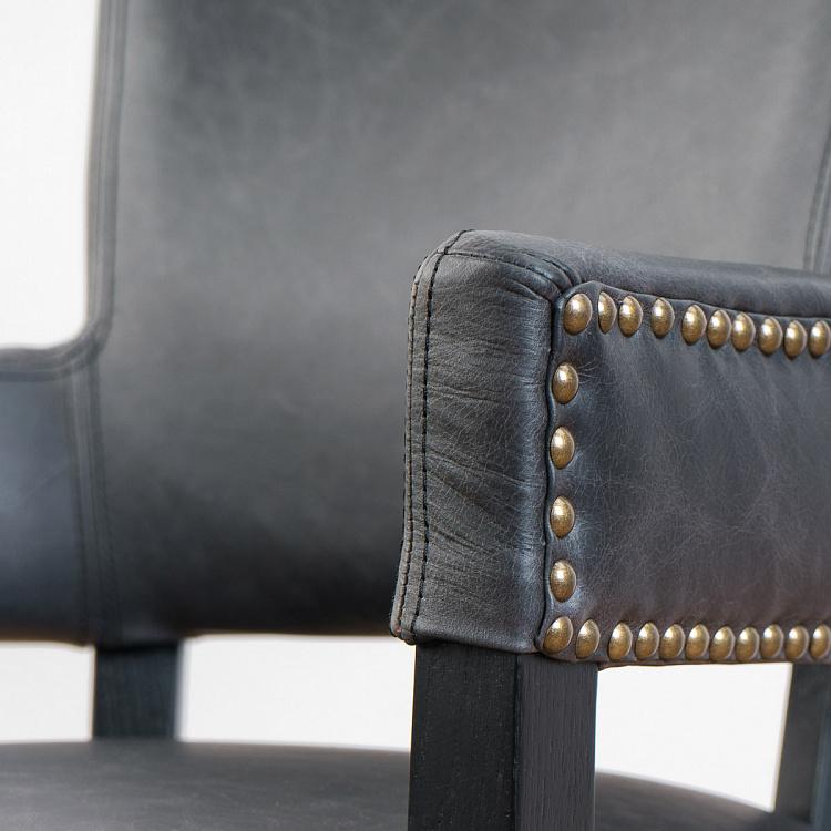 Стул Ньюпорт с подлокотниками, чёрные ножки Newport Dining Chair, Oak Black