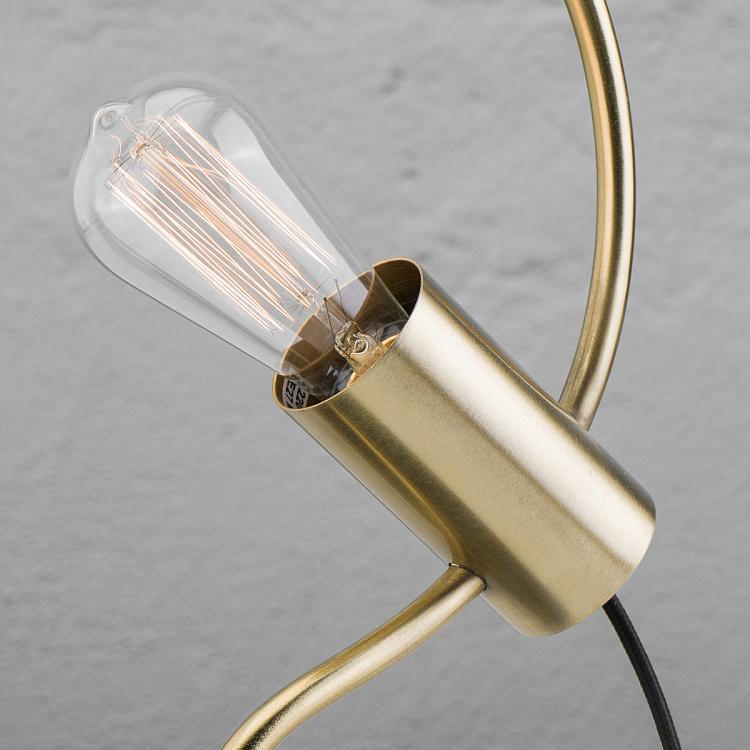 Настольная лампа с чёрным мраморным основанием Арсо Arceau Table Lamp Black Marble Base