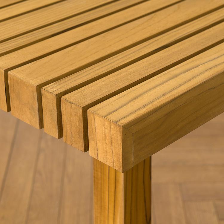 Садовый обеденный стол из тика Блоу Blow Dining Table, Golden Teak