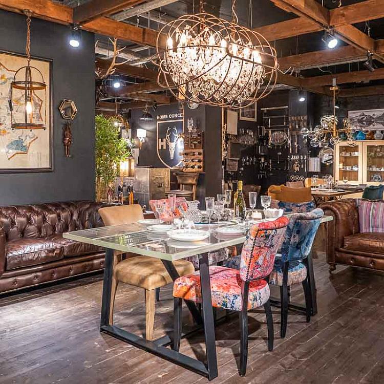 Прямоугольная Хрустальная люстра с гироскопом, S Gyro Crystal Rectangular Pendant Small