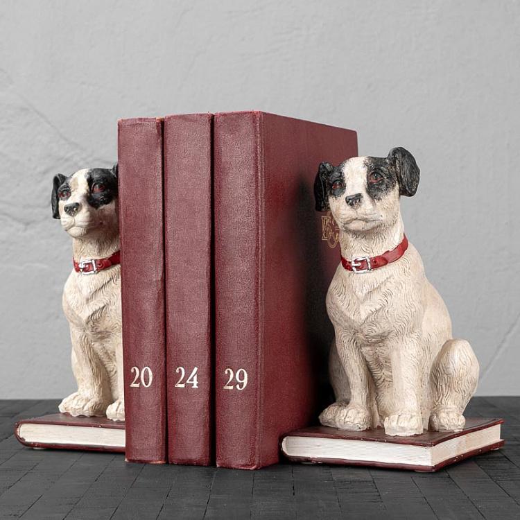 Набор из двух держателей для книг Фокстерьеры Book Ends Dogs Fox Terrier