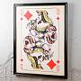 Картина-принт Cards Dame Diamonds