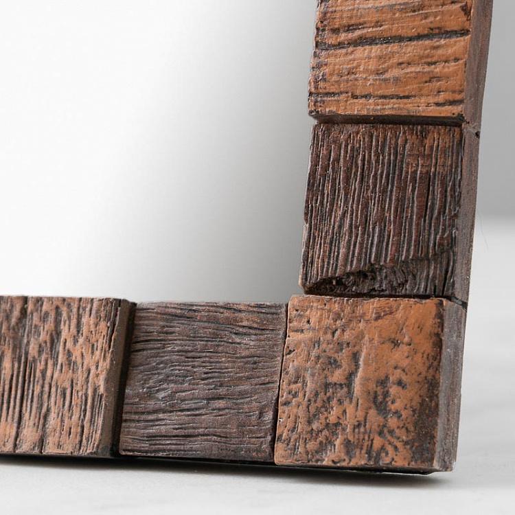 Зеркало с имитацией дерева на раме Wood Imitation Edge Mirror