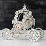 Ёлочная игрушка Metal Winter Ice Carriage Silver 15 cm