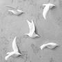 Настенное украшение Set Of 5 Birds In China Bone