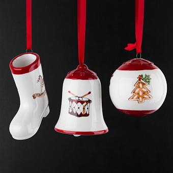 Set Of 3 Bell/Sock/Ball 7 cm