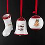 Набор из 3-х ёлочных игрушек Set Of 3 Bell/Sock/Ball 7 cm