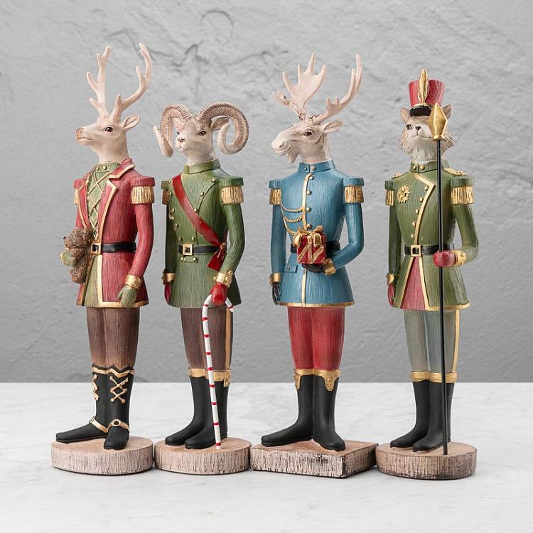 Новогодняя фигурка Лось с подарком Figure Elk With Gift 37 cm