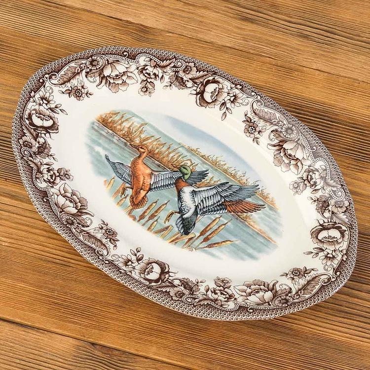 Овальная сервировочная тарелка Волшебная роща, M Haydon Grove Oval Serving Plate Medium