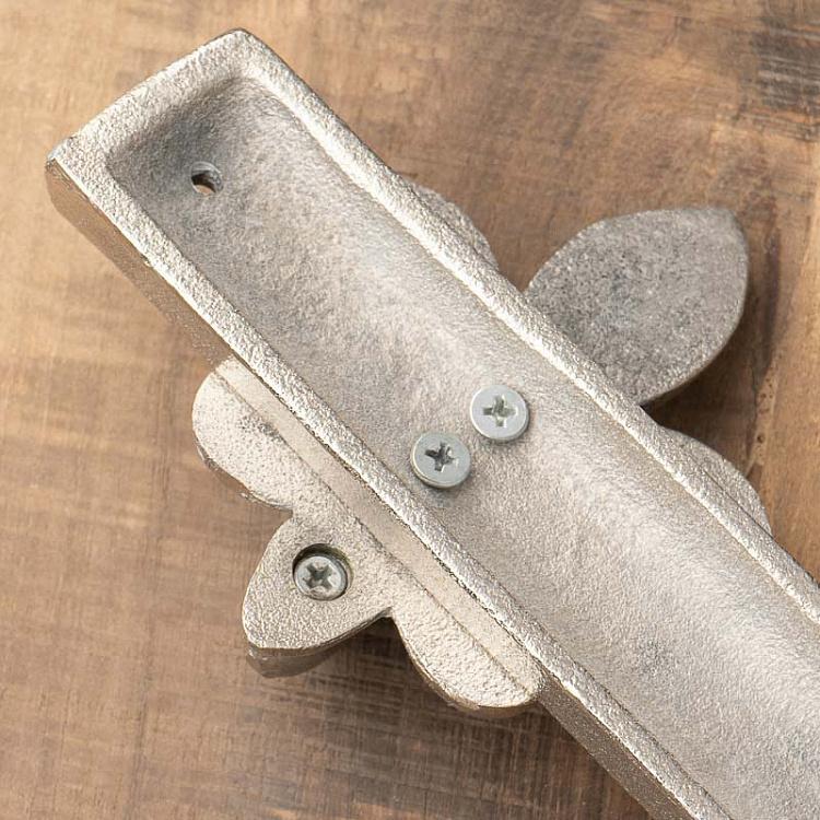 Четырёхместная настенная вешалка Королевская лилия Coat Rack 4 Hooks Fleur De Lis