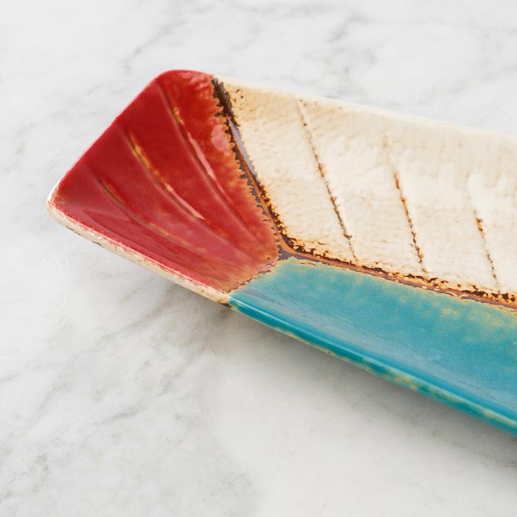 Набор из трёх сервировочных блюд Мультяшные рыбки Set Of 3 Long Fish Dishes Comics