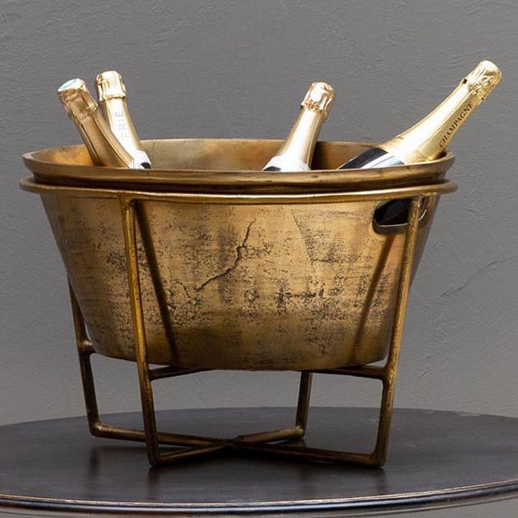 Овальное ведро для льда на подставке Oval Wine Cooler On Stand