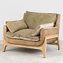 Кресло F302 Woodnest 1 Seater With Reverse Stitch discount1