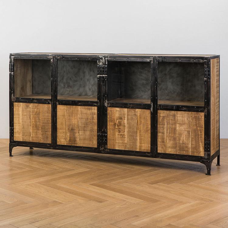 Комод с четырьмя дверцами Револь Revol Long 4 Doors Sideboard