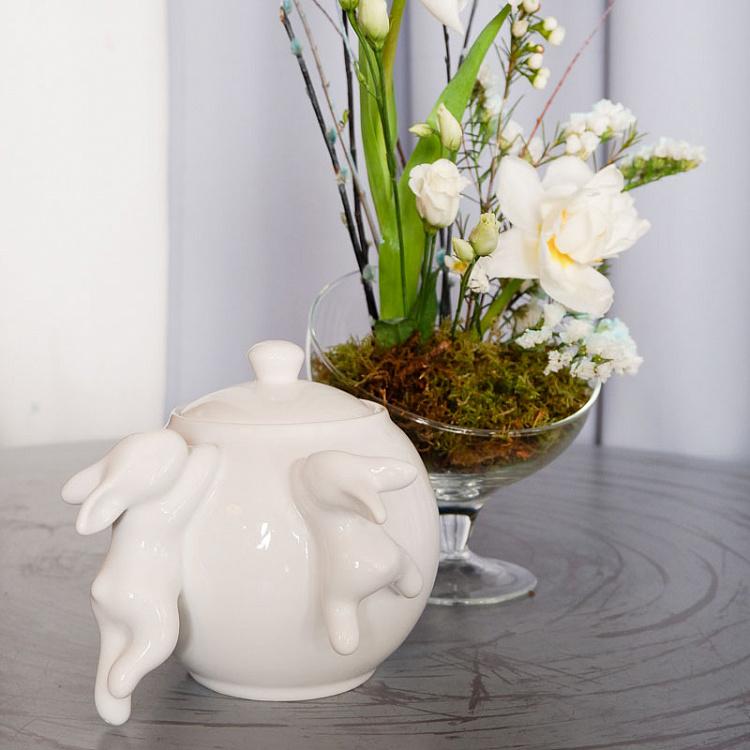 Сахарница с кроликами Rabbit Sugar Bowl