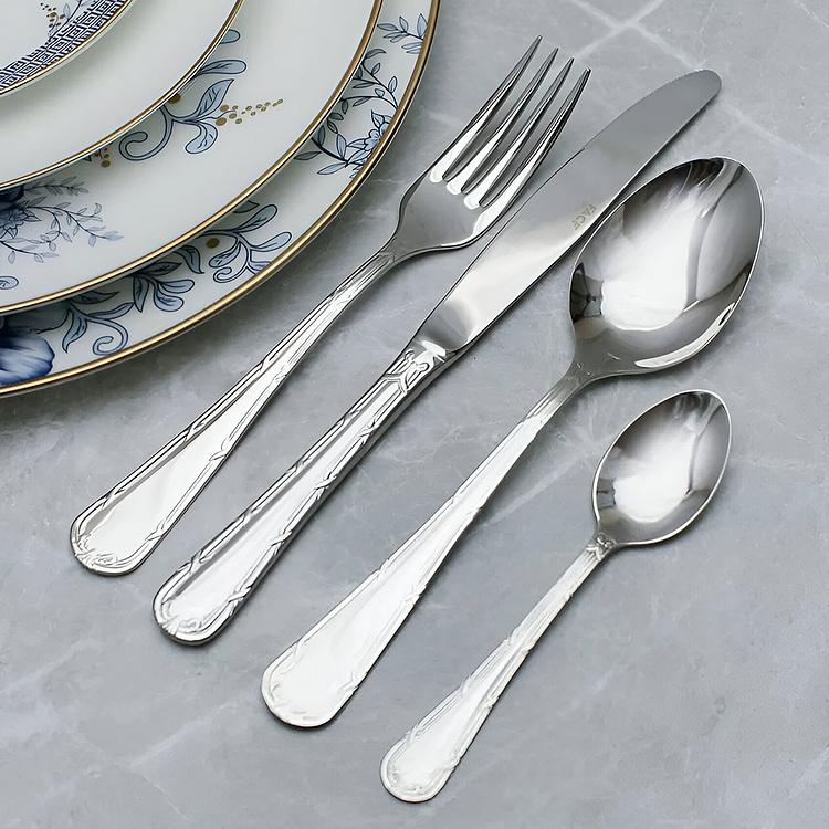 Набор Кройс из 24 столовых приборов на 6 персон по 4 предмета в подарочной коробке Set Of 24 Cutlery Pieces Croise