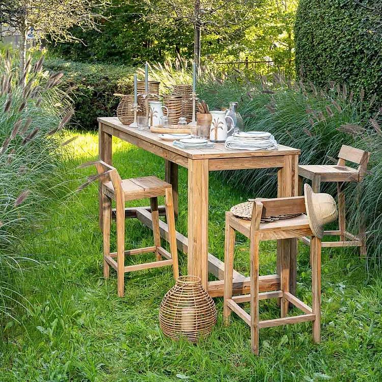 Барный стол из тика Чангу Canggu Bar Table