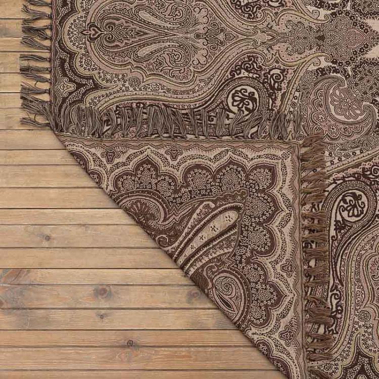 Двустороннее покрывало Агонда, жаккард и варёная шерсть, 150x150 см  Pure Wool Jacquard Throw Agonda 150x150 cm