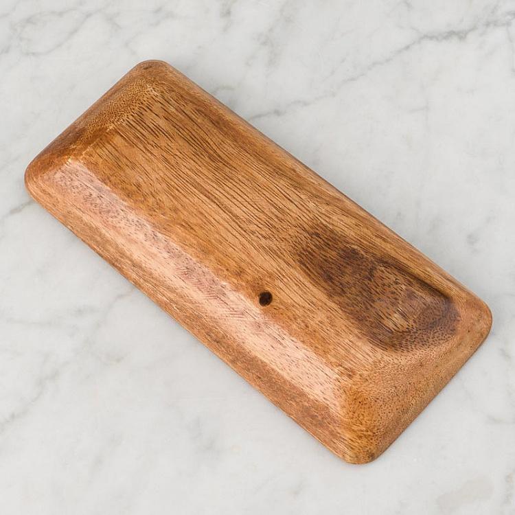 Деревянная прямоугольная менажница Органик Organic 3 Sections Rectangular Serving Dish