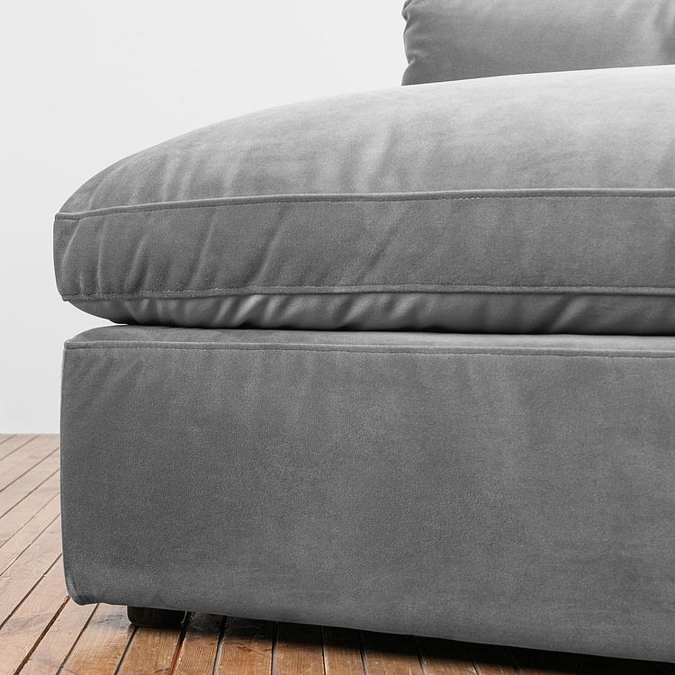 Угловой модульный бархатный диван Зенна 2, S Zenna Group Small 2 Velvet