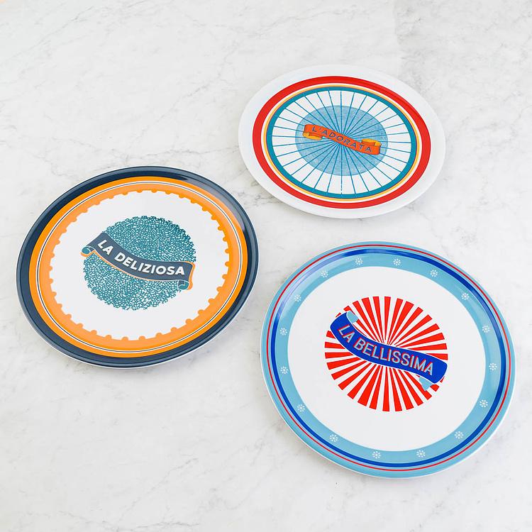 Тарелка для пиццы Красивая страна Восхитительная Bel Paese Pizza Plate La Deliziosa