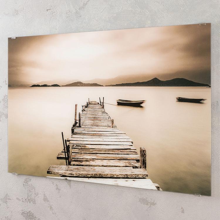 Принт на стекле Пристань Jetty Glass Art
