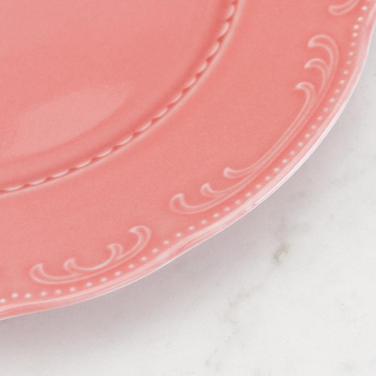 Пудрово-розовая обеденная тарелка Старая Вена, L Vecchio Vienna Dinner Plate Large Powder Pink