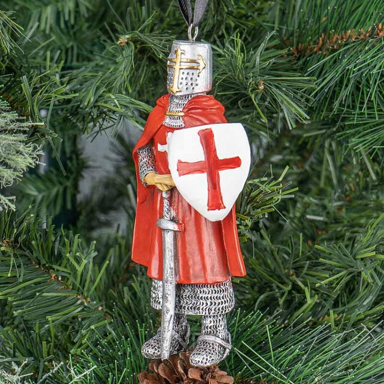 Ёлочная игрушка Рыцарь в красном Knight In Red 14 cm