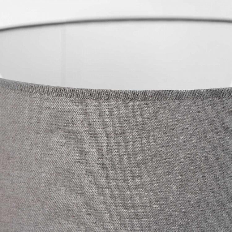 Чёрная напольная лампа с абажуром Цилиндр Cylinder Black Floor Lamp With Shade