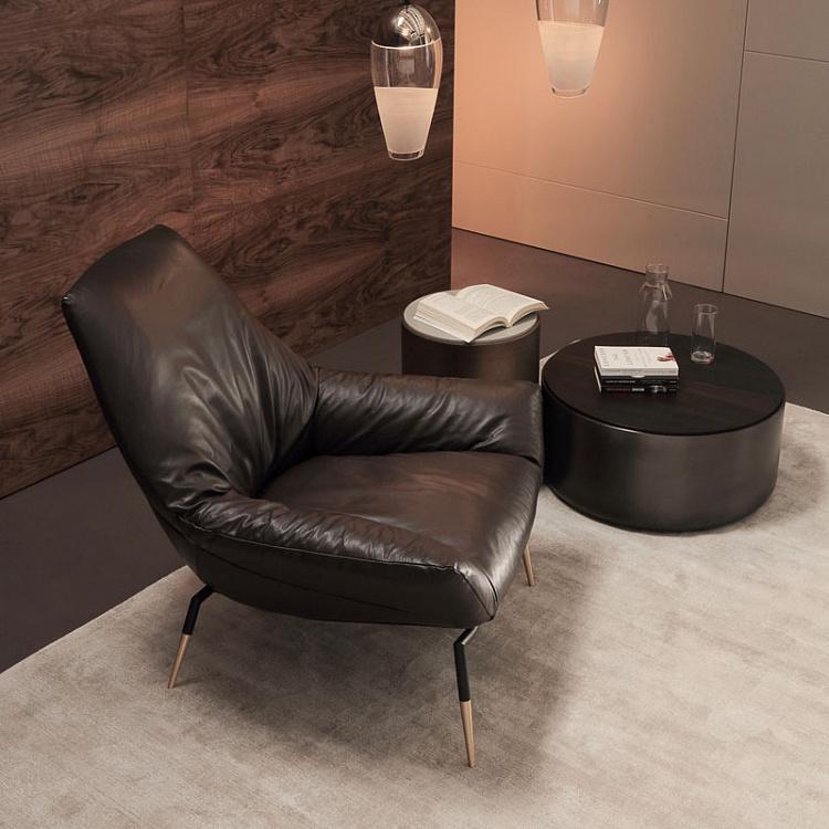 Кресло Бельфьоре с высокой спинкой, бронзовые ножки Belfiore High Back Armchair, Bronze