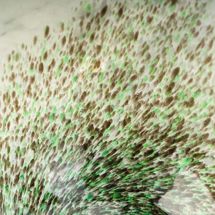 Голографическая ваза ручной работы с изогнутым краем Folded Edge Handcrafted Holographic Glass Vase