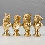 Набор из 4-х статуэток Set Of 4 Bust Dogs Gold