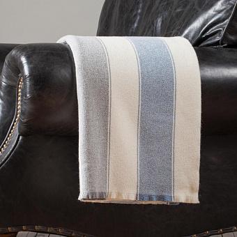 Hopsack Stripe Throw Glacier