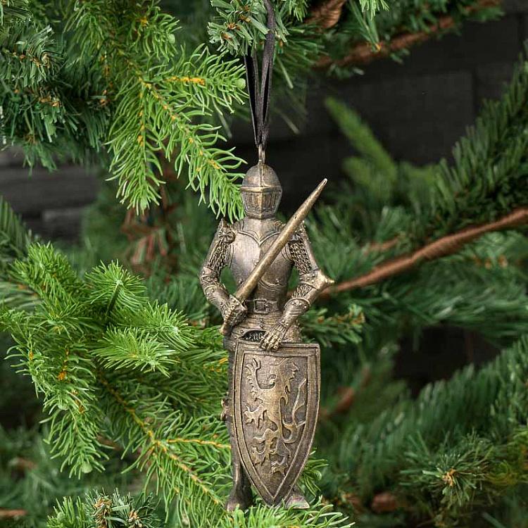 Ёлочная игрушка Золотой рыцарь Knight Gold 15 cm