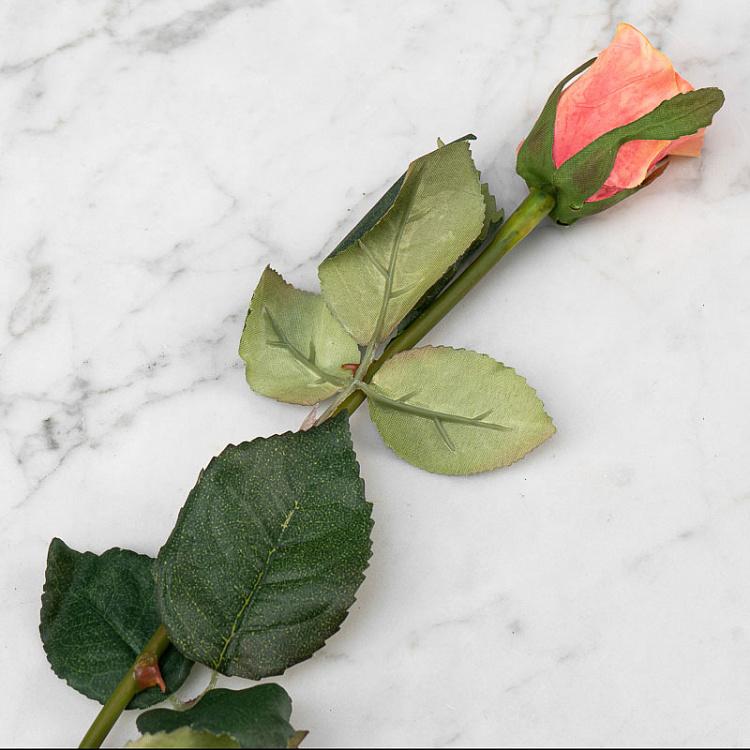 Искусственная роза Аннабель розово-персиковая Annabelle Rose Peach Pink 52 cm