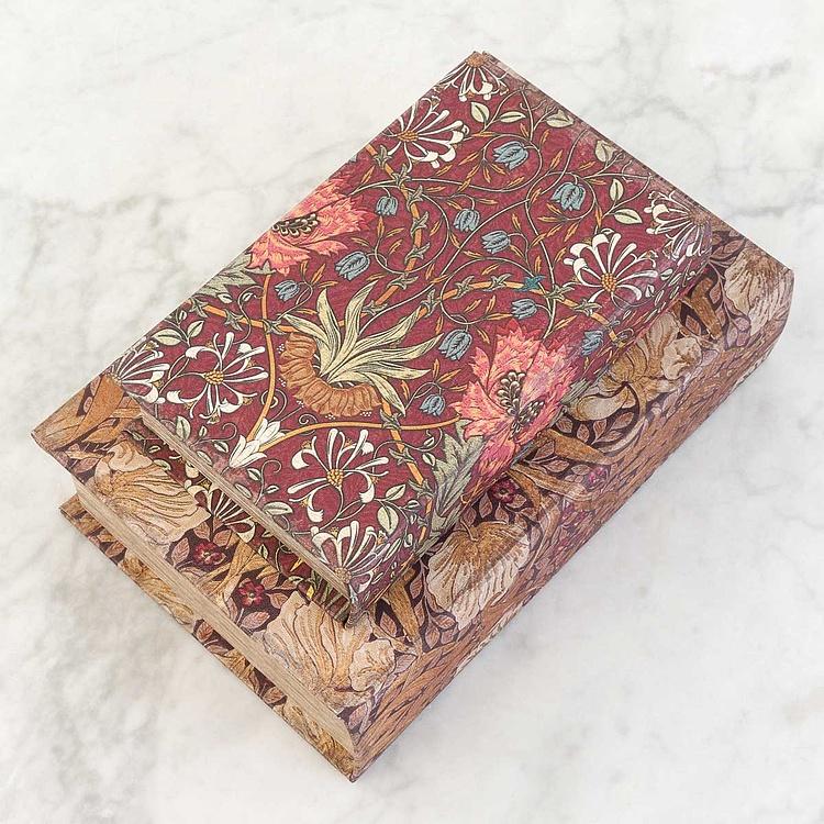 Набор из двух шкатулок Цветы Set Of 2 Book Boxes Flowers