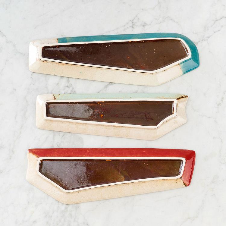 Набор из трёх сервировочных блюд Мультяшные рыбки Set Of 3 Long Fish Dishes Comics