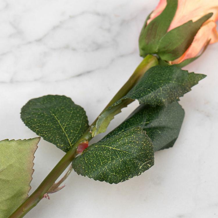 Искусственная роза Аннабель розово-персиковая Annabelle Rose Peach Pink 52 cm