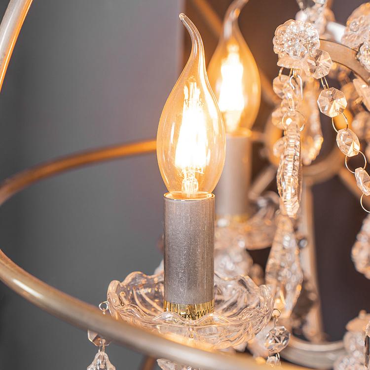 Хрустальный торшер со столиком и гироскопом Кристалл Gyro Crystal Floor Lamp With Tray