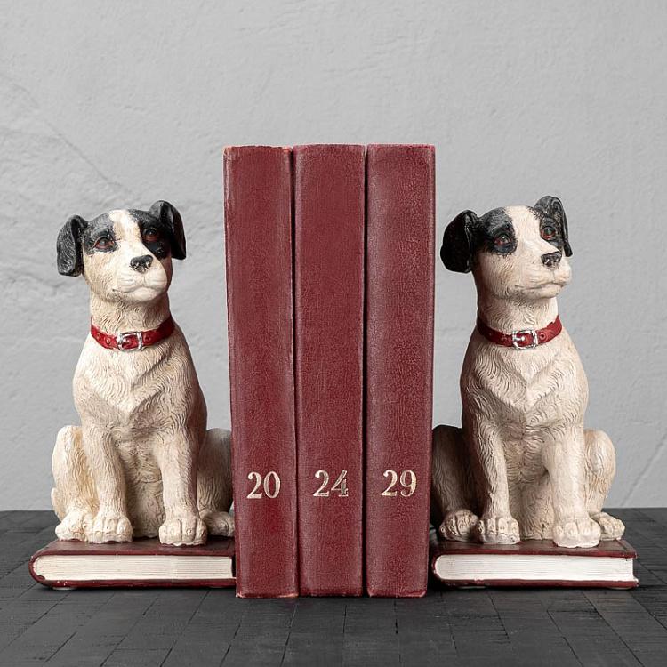 Набор из двух держателей для книг Фокстерьеры Book Ends Dogs Fox Terrier
